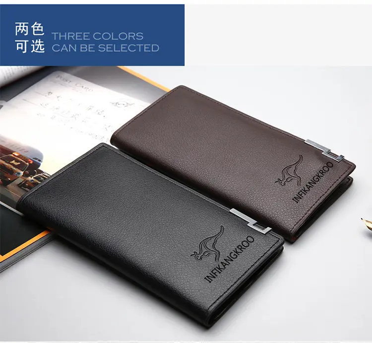 Picture of Long Purse Pu Leather Wallet For Men High Quality Wallets For Male - Wallet
