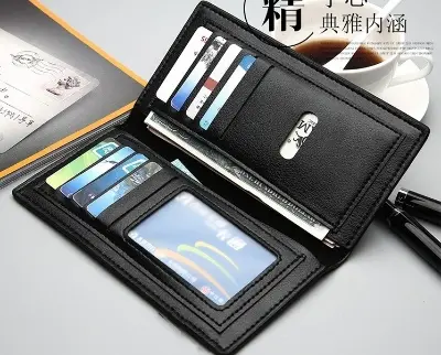 Picture of Long Purse Pu Leather Wallet For Men High Quality Wallets For Male - Wallet