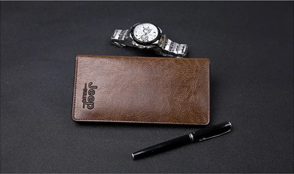 Picture of Men Wallets Men Jeep Wallet with Coin Bag Small Money Purses New Design Dollar Slim Purse Money Clip Wallet