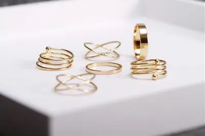 Picture of 6 Pcs/Set Finger Ring Set Punk Knuckle Rings For Women'S Fashion - Finger Ring - Ring For Girls - Ring S
