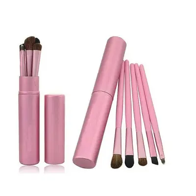 Picture of Aluminum tube 5 eye makeup brushes black pony hair set small eye shadow brush