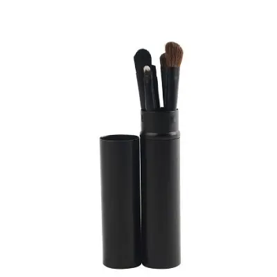 Picture of Aluminum tube 5 eye makeup brushes black pony hair set small eye shadow brush