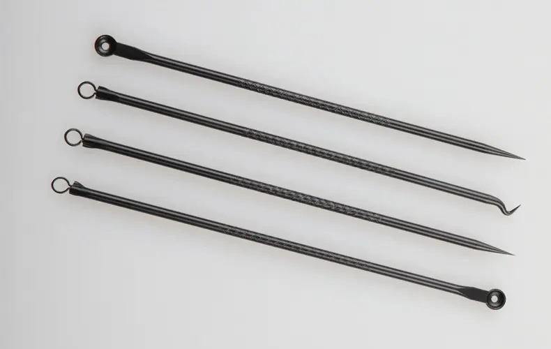 Picture of 4 pcs/set Carbon steel rose gold acne needle four-piece acne needle blackhead tool