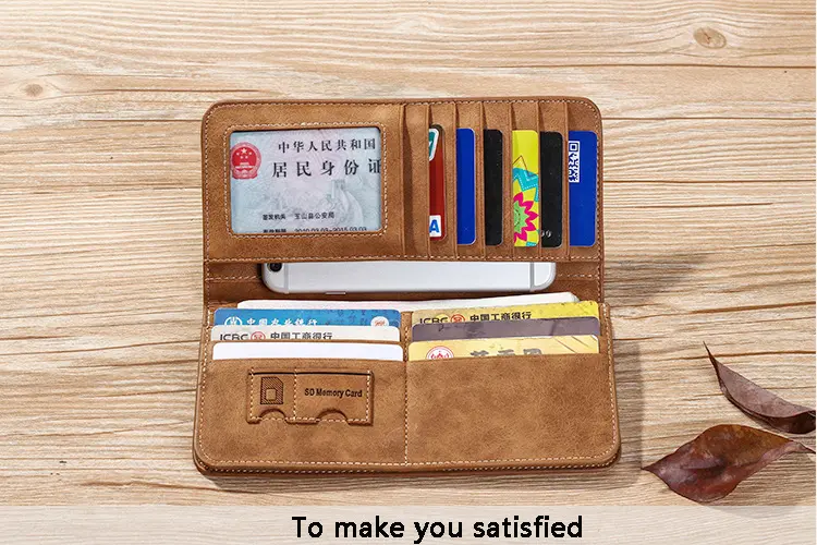 Picture of Hengsheng Long Men'S Wallet Retro Casual Brand Wallet Korean Clutch Large Capacity Frosted Card Holder Mobile Holder Men'S Long Wallet - Wallet For Men