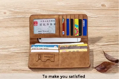 Picture of Hengsheng Long Men'S Wallet Retro Casual Brand Wallet Korean Clutch Large Capacity Frosted Card Holder Mobile Holder Men'S Long Wallet - Wallet For Men