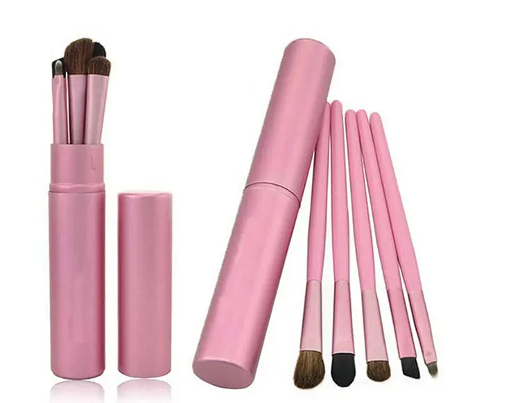 Picture of Bioaqua 5Piecesset Portable Eye Makeup Brushes Set Eyeliner Eyeshadow Blending Brush+Round Tube