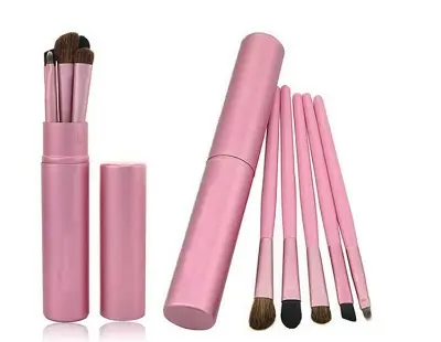 Picture of Bioaqua 5Piecesset Portable Eye Makeup Brushes Set Eyeliner Eyeshadow Blending Brush+Round Tube