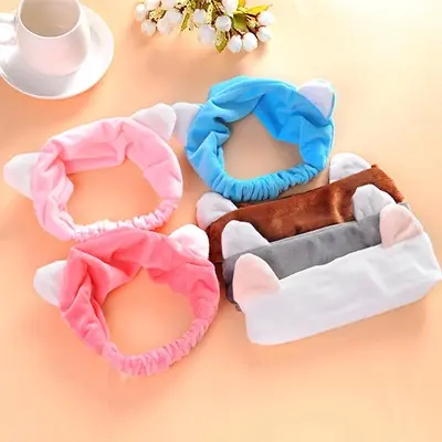 Picture of Headband For Makeup makeup Hairbands Girls Elastic Holder Hair Strap Bands Ears Hair Accessories
