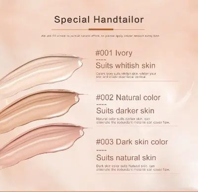 Picture of Hengfang Airless Coverage BB Cream Waterproof Natural Makeup Liquid Foundation