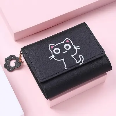 Picture of PU Leather Korean Style Cartoon Leisure Mini Wallet Cute Mini Purse Wallet