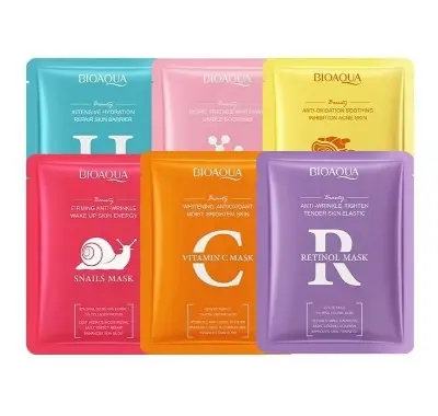 Picture of BIOAQUA Anti-Aging Smmoth Skin & Moisturizing Skin Care Face Sheet Mask- 25g