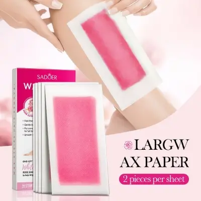 Picture of SADOER Aloe Vera Rose & Honey Extracted Hair Removal Wax Stripes- 20 Stripes