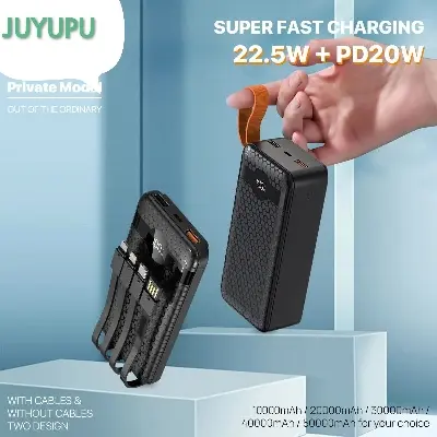Picture of JUYUPU_M820DX  22.5W+PD digital display Super Fast Charging 20000mAh  Power Bank Compact Portable Fast Charging External Battery Charger 20000mAh Powerbank  100% Authentic_Orginal_powerbank_fastcharging