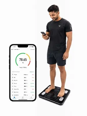 Picture of Grameen Rocket Bluetooth Smart Body Fat Scale – Digital BMI Bathroom Scale with App Connectivity