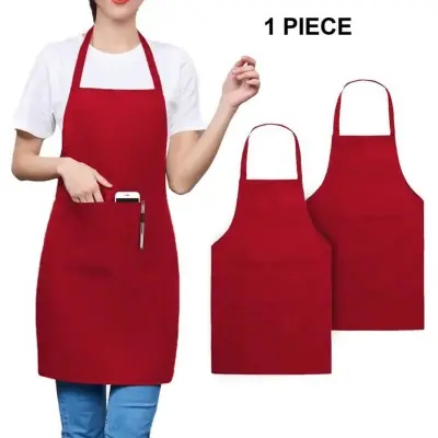 Picture of Kitchen Apron Size : 26X32 Inches (Mixed colors) - Red