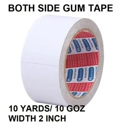 Picture of 3 pcs combo Double Sided Gum Tape/Both Side Tape 2 inch 10 Yards Tape - Clear