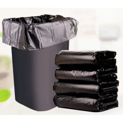Picture of Black (30" X20") 20PCS Trash Bag / Poly Bag / Garbage Bag / Moyla Felar Bag / Polibag - Black