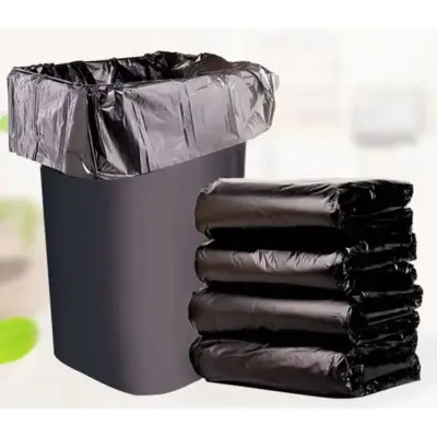 Picture of Black (30" X20") 30PCS Trash Bag / Poly Bag / Garbage Bag / Moyla Felar Bag / Polibag - Black