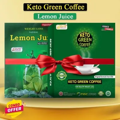 Picture of Keto Green Coffee for Healthy Weight Loss and Lemon Juice suppliment Weight Loss Combo Offer Buy 1 Get 1 Free
