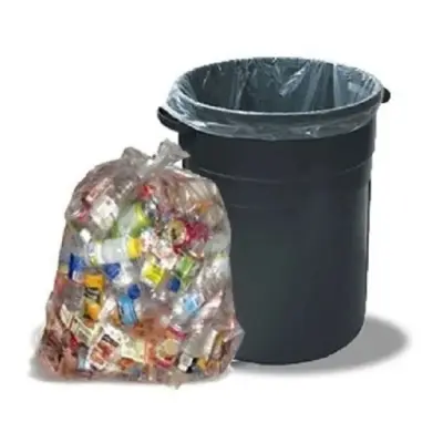 Picture of Transparent (24" X18") 10PCS Trash Bag / Poly Bag / Garbage Bag / Moyla Felar Bag / Polibag - Clear