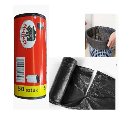Picture of High Quality - Roll 50 pc 35 liter garbage bag - Easy to Use And Maintain - Refine and Excellent - Reliable and Durable - Clear