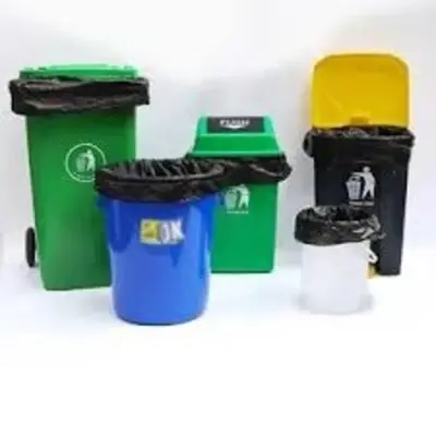 Picture of BLACK (55" X35") 10PCS Trash Bag / Poly Bag / Garbage Bag / Moyla Felar Bag / Polibag - Multicolor