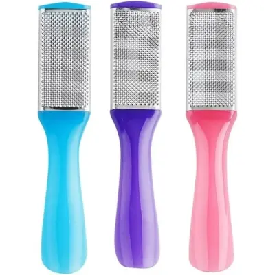 Picture of 1 PC Foot File Hard Skin Remover Foot Care Pedicure Tool Stainless Steel Double Sided Foot Scraper MULTICOLOUR - Multicolor