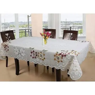 Picture of 6 Seater Dining Table Cover Home Decorative Tablecloth for Kitchen - Multicolor