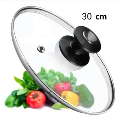 Picture of 30 CMGlass Lid For Frypan/ Rice Cooker (All Size Available) - Clear