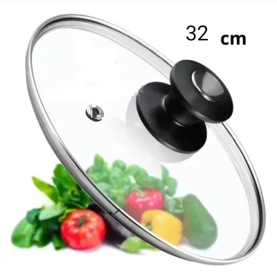 Picture of 32 CMGlass Lid For Frypan/ Rice Cooker (All Size Available) - Clear