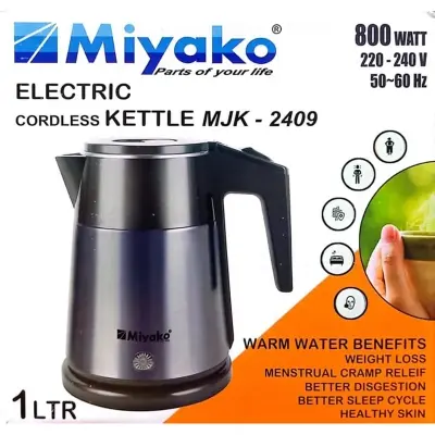 Picture of Miyako Automatic Electric Kettle 1 Ltr. MJK-2409 / MK-10 - Black