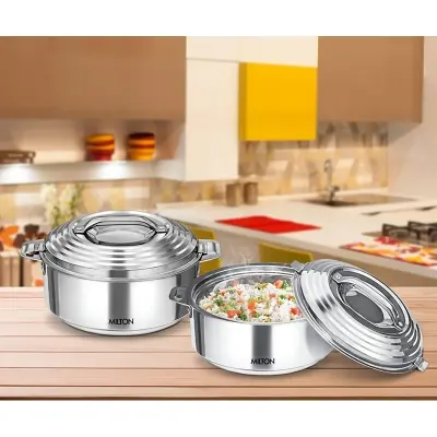 Picture of Milton Galaxia Stainless Steel Casserole 3500ML - Multicolor