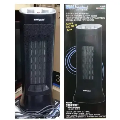 Picture of MIYAKO ELECTRIC ROOM HEATER (PTC-159 B) Moving Room Heater - Black