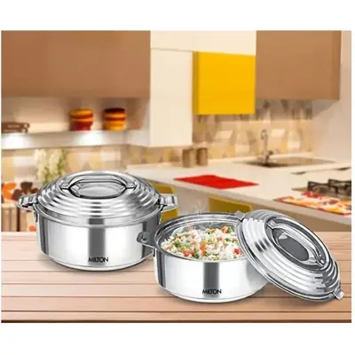 Picture of MILTON Galaxia 2500 Double Walled Stainless Steel Casserole, 2.45 Litres , Food Grade , BPA Free , Hot And Cold - Multicolor