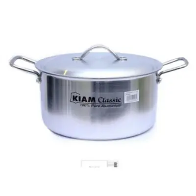 Picture of Kiam Classic Aluminium Stock Pot 20 Cm - Ideal For Cooking Classic Dishes - Compatible With Electric Stove - Silver