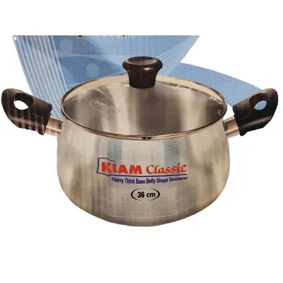Picture of Belly Shape Saucepan 36 cm - Silver