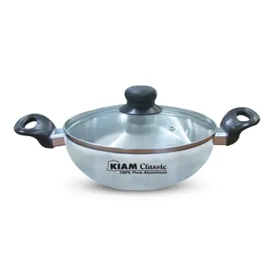 Picture of Alu. Karai with Glass Lid 28 cm - Silver