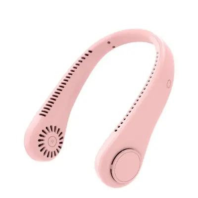 Picture of 1 PCS Mini Neck Fan, Leafless Hanging Neck Fan - Multicolor