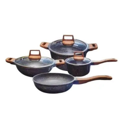 Picture of Kiam 7 Pcs Die-Casting Aluminum Cookware Set (INDUCTION) - Multicolor