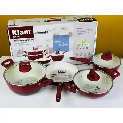 Picture of Kiam 7 Piece Ceramic Coating Granite Non Stick Cookware Set (Induction Bottom