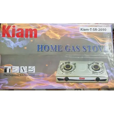 Picture of Kiam Gas Stove Stainless Steel-Double Burner- TSR 2050 (L.P.G) - Multicolor