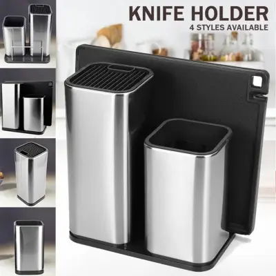 Picture of Functional Universal Kitchen Holder Stand Tool Block Storage Organizer Kitche - Silver