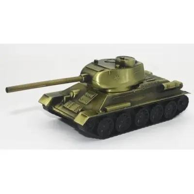 Picture of Retro War Tank Children Toys Home Decorations Metal Tank Model Photography Prop Model Living Room Decoration Iron Crafts - Multicolor