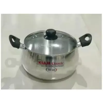 Picture of KIAM Classic Belly Shape Saucepan 24 Cm - Silver