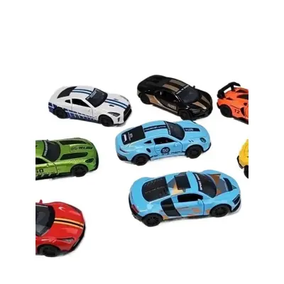 Picture of Bugatti Roadster 1:43 Alloy Pull Back Mini Car Set Toy Car Simulation Sports Car Model Racing Car Boy - Multicolor