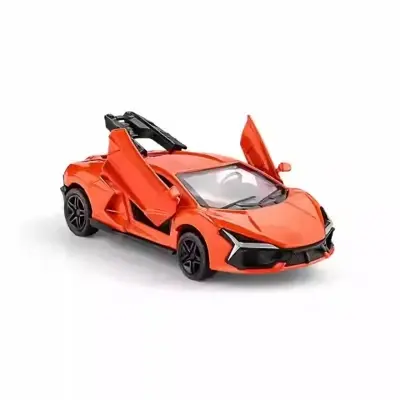 Picture of 1:43 Lamborghini Big Bull Replica Alloy Car Model Metal Children's Sports Car Three-Door Pull Back Toy Car - Multicolor