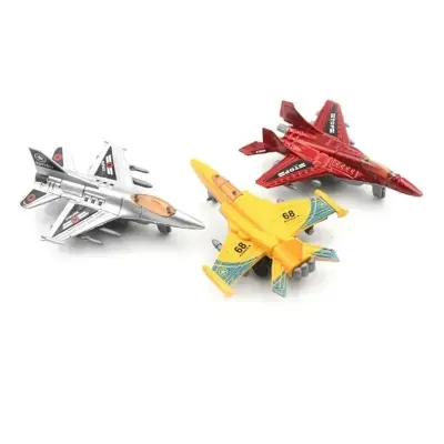 Picture of 1PCS Plane Model Toy Kids Pull Back Plane Plastic Military Airplane Model Christmas Gift - Multicolor