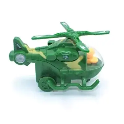 Picture of Mini Helicopter with Movable Pilot and Rotating Fan, Bump and Go Helicopter Toy (Pack of 1) (Random Color) | Baby Birthday Gift