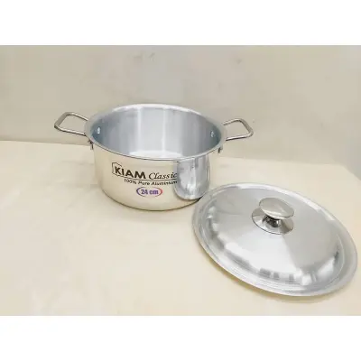 Picture of Kiam Aluminium Stock Pot 22 Cm With Aluminium Lid. - Multicolor