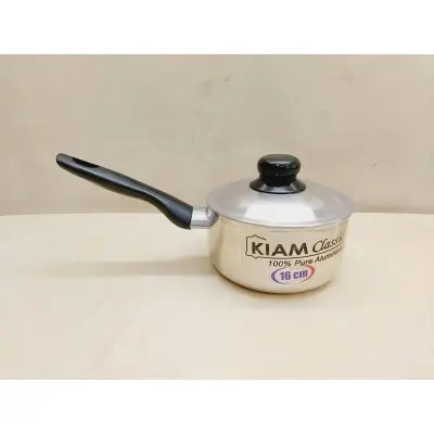 Picture of Kiam 20Cm Milk Pan With Lid - Durable Aluminium Pan Ideal For Heating And Cooking Milk And Other Beverages - Multicolor